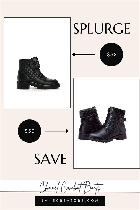 chanel shoe dupe|chanel combat boots dupe.